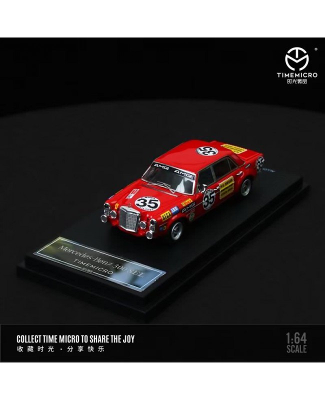 (預訂 Pre-order) TimeMicro 1:64 Mercedes Benz 300 SEL #35 Red pig (Diecast car model) 普通版