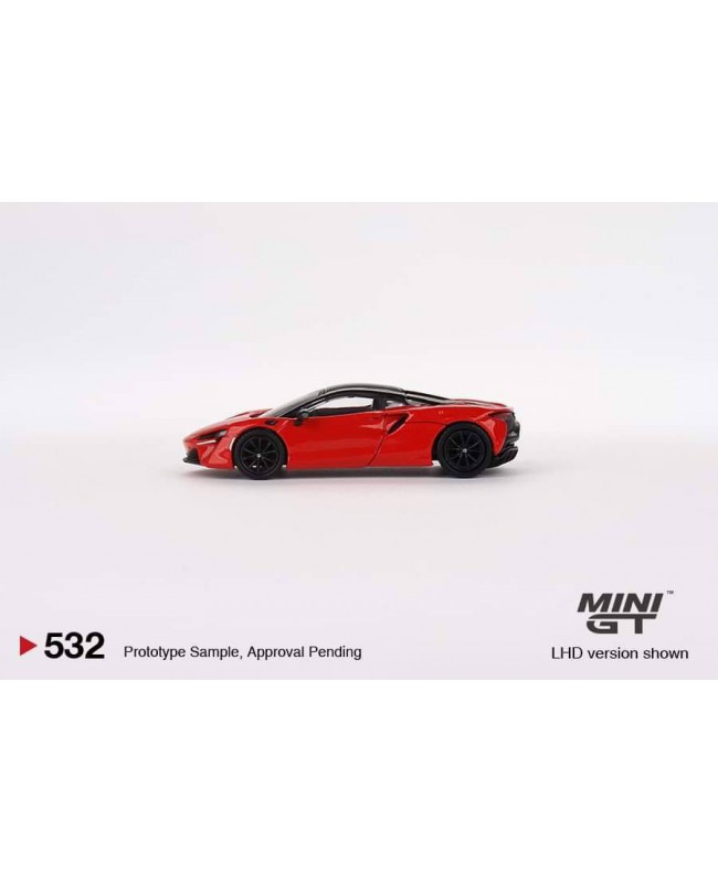 (預訂 Pre-order) MINI GT 1/64 McLaren Artura Vermillion Red 2023 (MGT00532-R) (Diecasr car model)