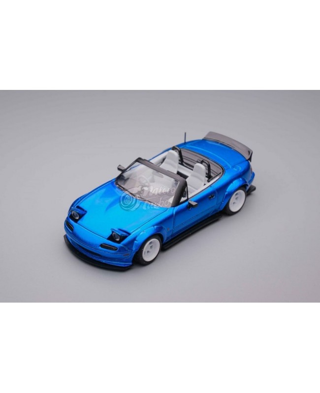 (預訂 Pre-order) Micro Turbo 1/64 MX5 RB 寬體 (Diecast car model) 限量999台 金屬藍