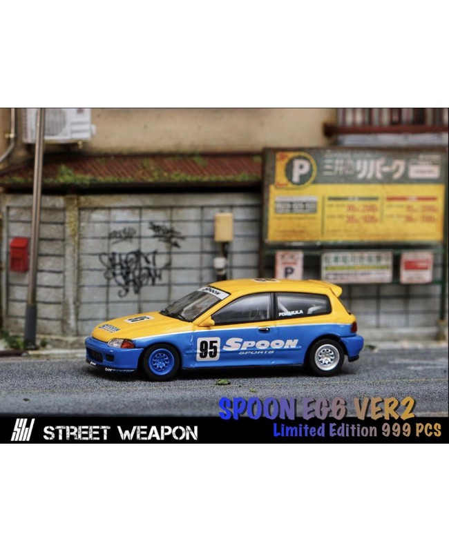 (預訂 Pre-order) Street Weapon 1:64 EG6 VER.2 Spoon (限量999台) (Diecast car model)