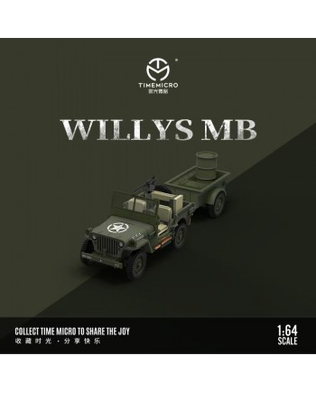 (預訂 Pre-order) TimeMicro+MoreArt 1/64 WILLYS MB Scene Battlefield Supply (Diecast car model) 限量999台 拖車版
