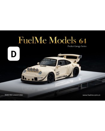 (預訂 Pre-order) FUELME MODELS 1/64 RWB993 (Resin car model) 限量299台 Sandstorm 米白色