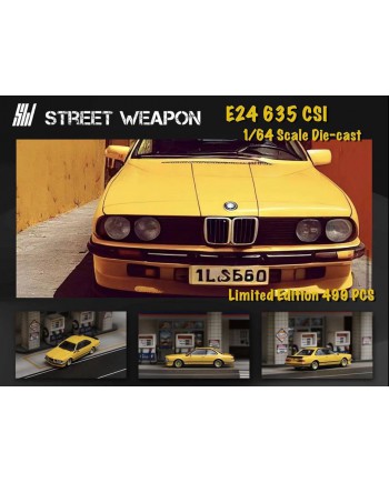 (預訂 Pre-order) Street Weapon 1:64 BMW E24 635 CSI (Diecast car model) 限量499pcs Yellow