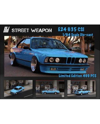 (預訂 Pre-order) Street Weapon 1:64 BMW E24 635 CSI (Diecast car model) 限量499pcs Blue