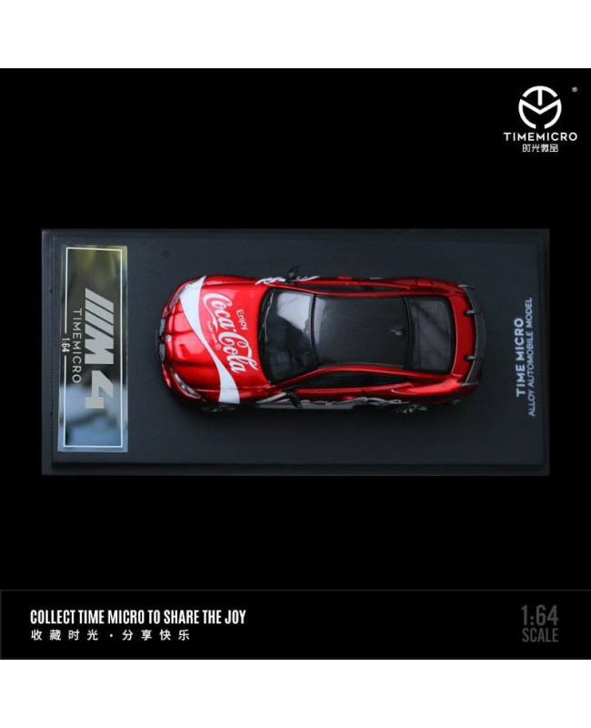 (預訂 Pre-order) TimeMicro1/64 Bmw M4 (Diecast car model) Coke  carbon bonnet