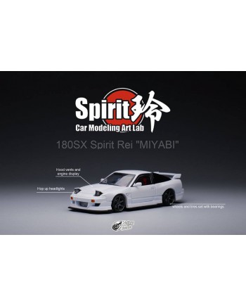 (預訂 Pre-order) Micro Turbo 1/64 180SX Spirit Rei MIYABI white (Diecast car model) 限量1499台