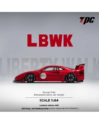 (預訂 Pre-order) TPC 1/64 LB F40 RED (Diecast car model) 限量999台 普通版