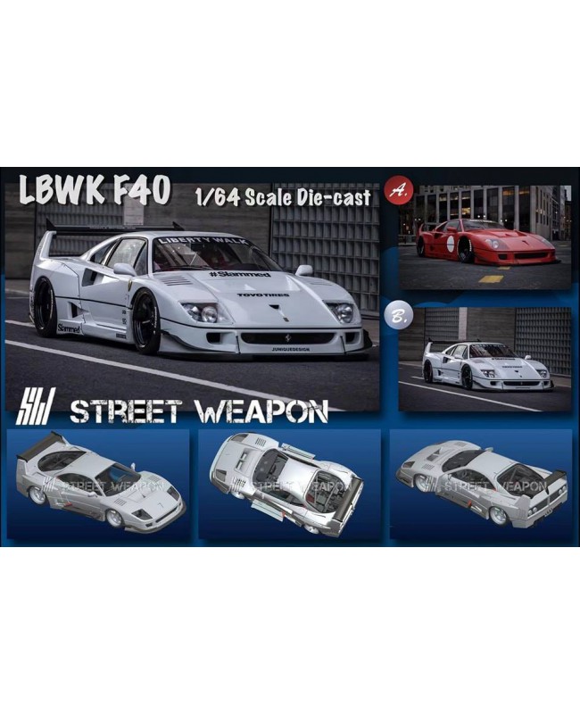 (預訂 Pre-order) Street Weapon 1/64 LBWK F40 (Diecast car model) 紅色