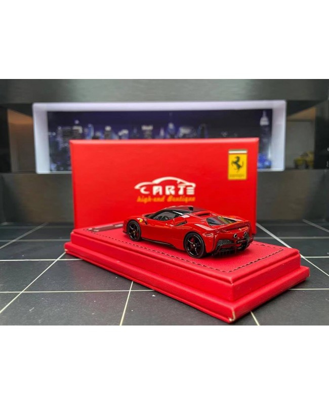 (預訂 Pre-order) ART 1/64 Ferrari SF90 classic red (Resin car model) 限量399台 火山紅硬頂