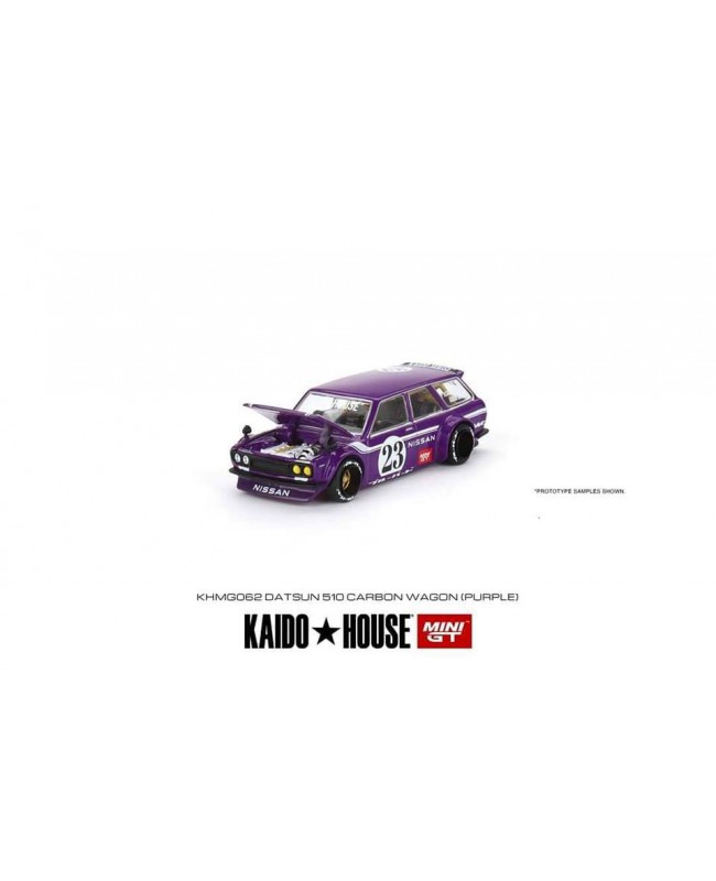 (預訂 Pre-order) Kaido House + MINIGT Datsun KAIDO 510 Wagon CARBON FIBER V1 KHMG062 (Diecast car model)