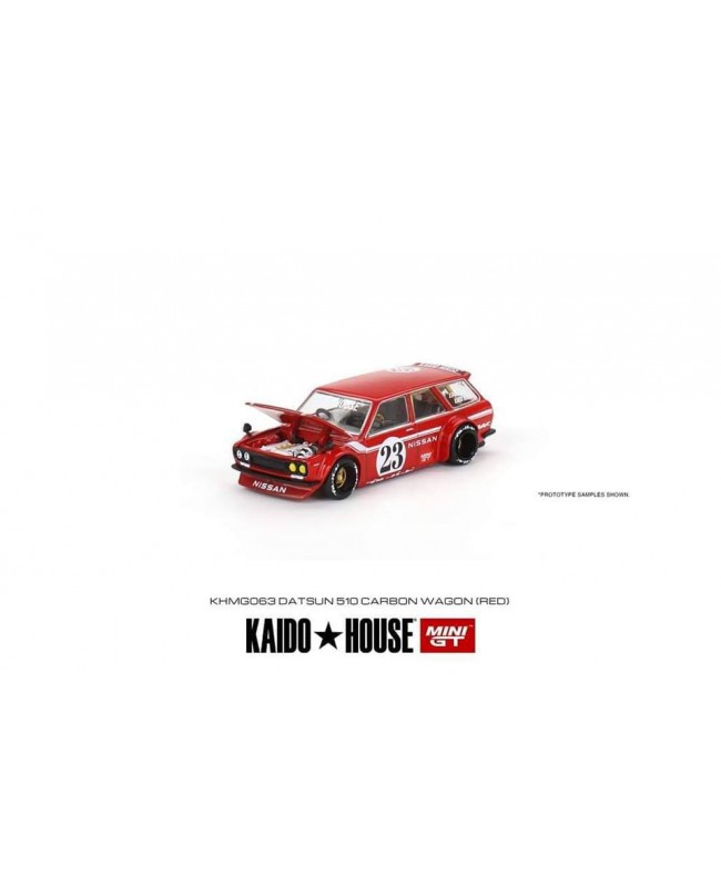 (預訂 Pre-order) Kaido House + MINIGT Datsun KAIDO 510 Wagon CARBON FIBER V2 KHMG063 (Diecast car model)
