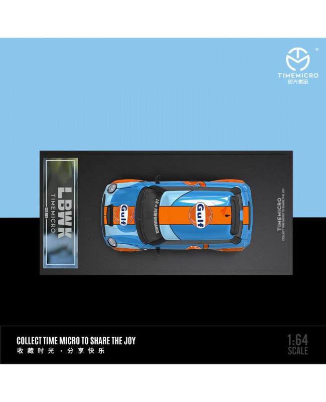 (預訂 Pre-order) TimeMicro 1/64  LBWK MiniCooper Comic book version (Diecast car model) 限量699台 Gulf 漫畫版