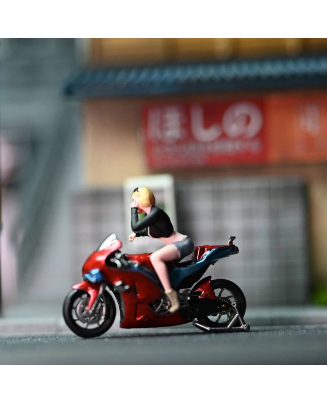 (預訂 Pre-order) EHC Model 1/64  motorcycle RC213V+girl