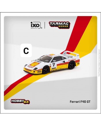 (預訂 Pre-order) Tarmac Works 1/64 T64-076-93IGT07 - Ferrari F40 GT Italian GT Championship 1993 Marco Brand (Diecast car model)