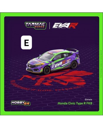 (預訂 Pre-order) Tarmac Works 1/64 T64-TL014-EVA - Honda Civic Type R FK8 EVA Racing (Diecast car model)