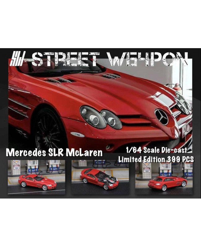 (預訂 Pre-order) SW 1/64 Mercedes SLR Mclaren (Diecast car model) 限量399台 紅色