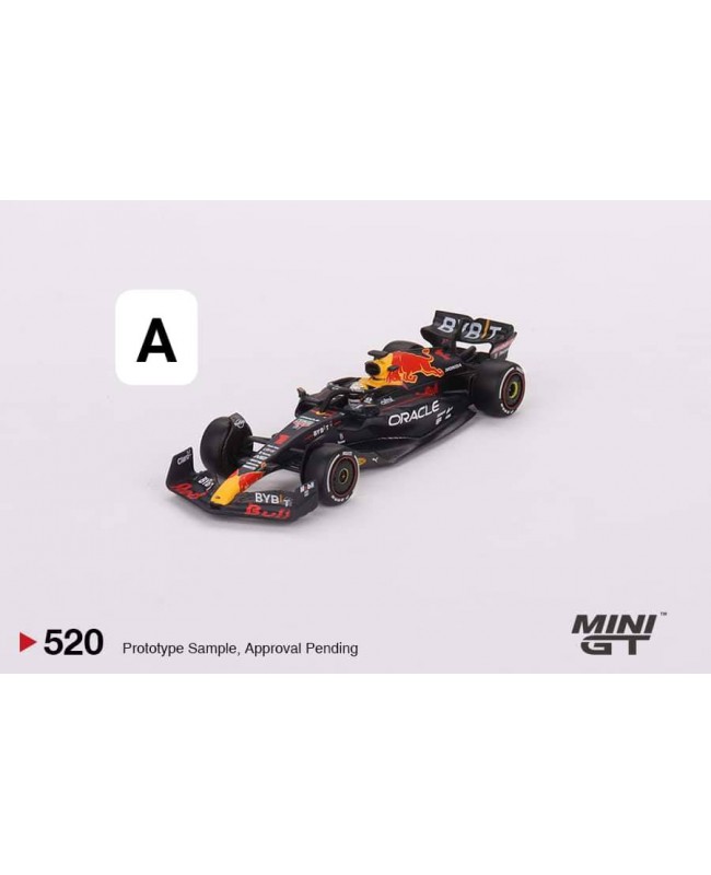 (預訂 Pre-order) MINI GT 1/64 F1 Series Oracle Red Bull Racing RB18 #1 Max Verstappen 2022 Abu Dhabi Grand Prix  Winner (MGT00520-L) (Diecast car model)