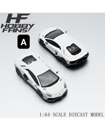 (預訂 Pre-order) HobbyFans 1/64 Aventador LP 780-4 Ultimae (Diecast car model) HF64-LP780-01WH White