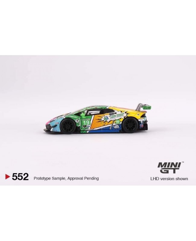 (預訂 Pre-order) Mini GT 1/64 Lamborghini Huracán GT3 EVO #19 GEAR Racing 2020 IMSA Daytona 24 Hrs MGT00552 (Diecast car model)