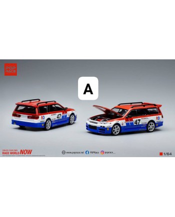 (預訂 Pre-order) Pop Race 1/64 NISSAN STAGEA RACE DEPARTMENT PR64001 -Red, white and blue (Diecast car model)