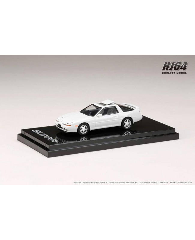 (預訂 Pre-order) HobbyJAPAN 1/64 Toyota SUPRA (A70) 2.5GT TWIN TURBO LIMITED with Outer Sliding Sunroof Parts HJ642026LW : SUPER WHITE IV (Diecast car model)