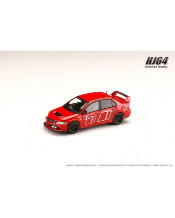 (預訂 Pre-order) HobbyJAPAN 1/64 MITSUBISHI LANCER GSR EVOLUTION 9 RALLIART HJ646054R   : RED SOLID (Diecast car model)