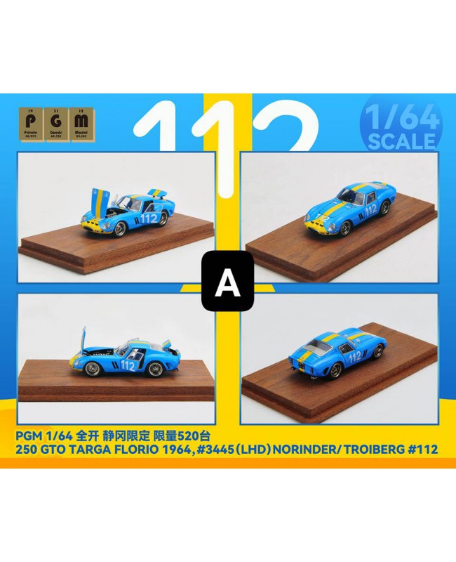 (預訂 Pre-order) PGM 1/64 250 GTO #112 blue (Diecast car model) 限量250台 日本靜岡限定版