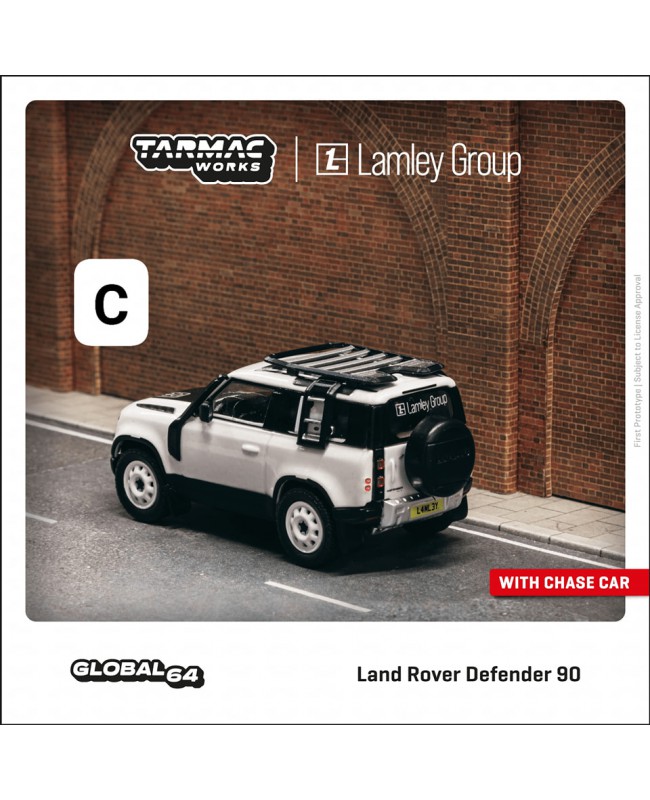 (預訂 Pre-order) Tarmac Works 1/64 Land Rover Defender 90 White Metallic T64G-019-WH (Diecast car model)