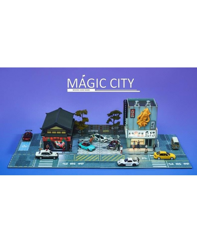 (預訂 Pre-order) Magic City 1/64 日本昭和建築 110060 Mazda 展廳&日本魷魚燒店
