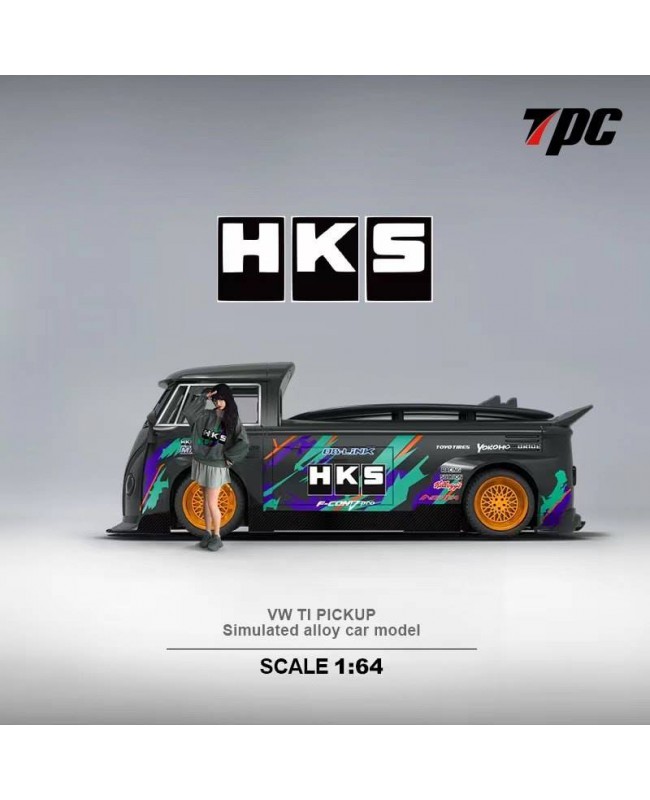 (預訂 Pre-order) TPC 1/64 VW T1 Pickup HKS (Diecast car model) 限量499套 人偶版