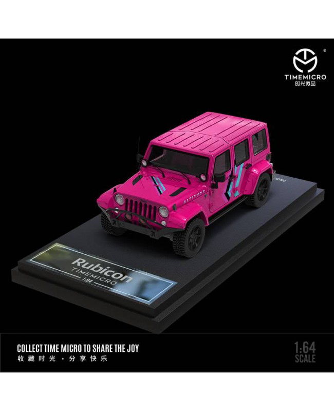 (預訂 Pre-order) TimeMicro 1/64 Jeep Rubicon (Diecast car model) 沙灘粉 普通版