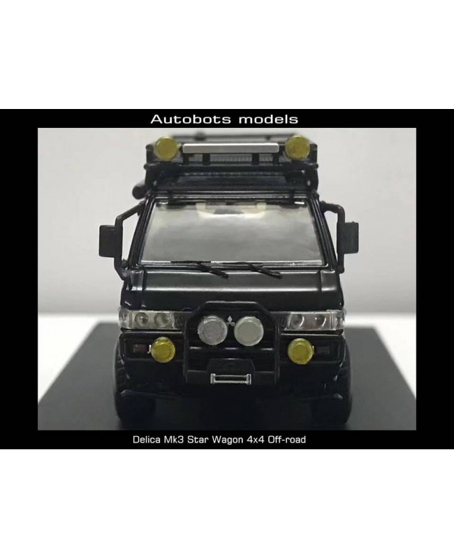(預訂 Pre-order) Autobots Models 1/64 Delica Mk3 Star Wagon LHD 4x4 Off-road (Diecast car model) 限量999臺 All Black LHD