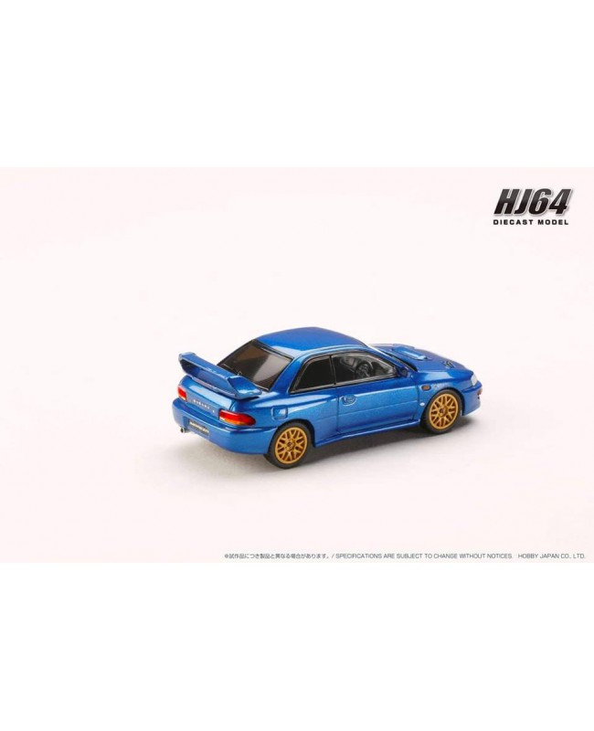 (預訂 Pre-order) HobbyJAPAN 1/64 SUBARU IMPREZA 22B Sti  / TYPE UK HJ645041BL :  Sonic Blue Mica (Diecast car model)