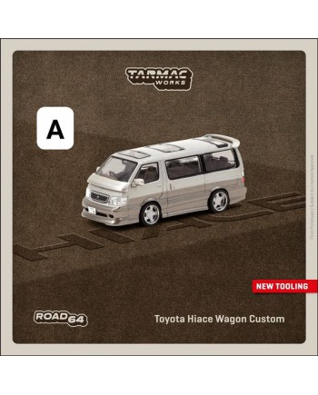 (預訂 Pre-order) TARMAC 1/64 Toyota Hiace Wagon Custom T64R-078-BR (Diecast car model)