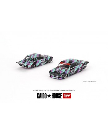 (預訂 Pre-order) KaidoHouse x MINI GT KHMG068 Datsun 510 Pro Street HKS V1 (Diecast car model)