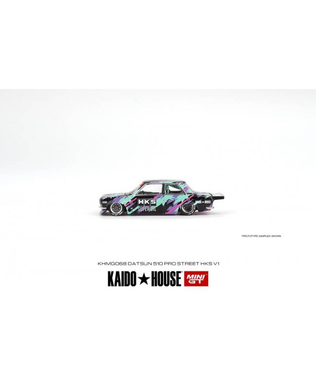 (預訂 Pre-order) KaidoHouse x MINI GT KHMG068 Datsun 510 Pro Street HKS V1 (Diecast car model)
