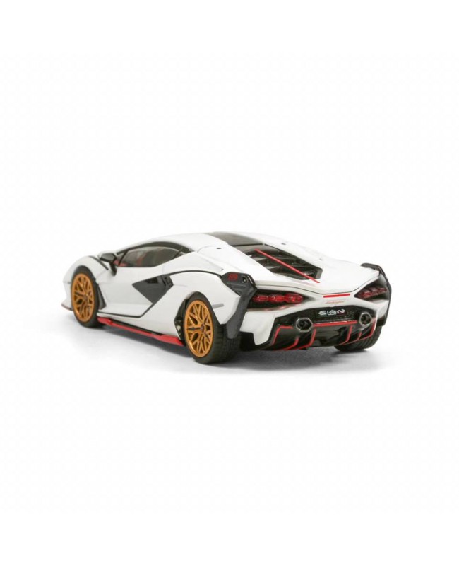 (預訂 Pre-order) HH TOYS 1/64  Super Car Collection Lamborghini SIAN FKP 37 white (Diecast car model) 限量2000台