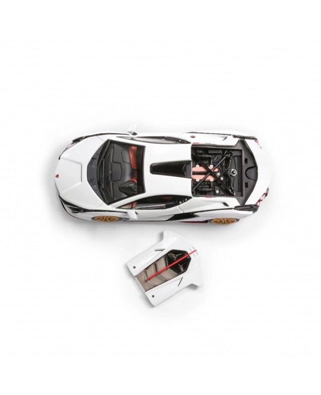 (預訂 Pre-order) HH TOYS 1/64  Super Car Collection Lamborghini SIAN FKP 37 white (Diecast car model) 限量2000台