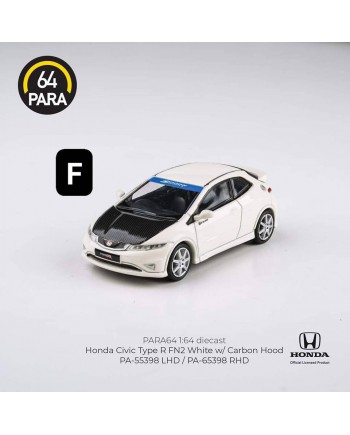 (預訂 Pre-order) PARA64 PA-65398 Honda Civic Type R FN2 White w/ Carbon Hood 2007 RHD (Diecast car model)