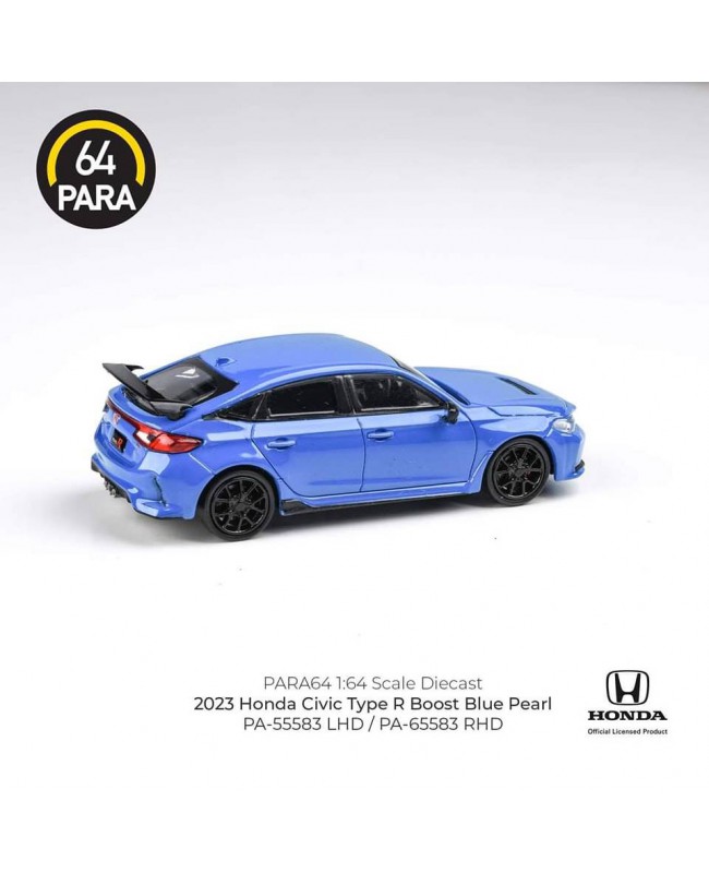 (預訂 Pre-order) PARA64 PA-65583 Honda Civic Type R 2023 Boost Blue Pearl RHD (Diecast car model)
