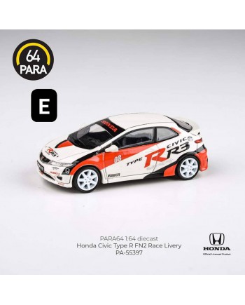 (預訂 Pre-order) PARA64 PA-55397 Honda Civic Type R FN2 Race Livery 2007 LHD (Diecast car model)