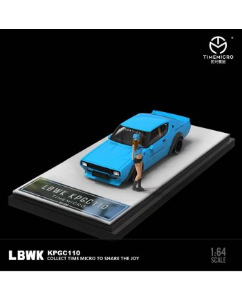 (預訂 Pre-order) TimeMicro 1:64 LBWK Nissan KPGC110 (Diecast car model) 藍色人偶版 (限量999台)