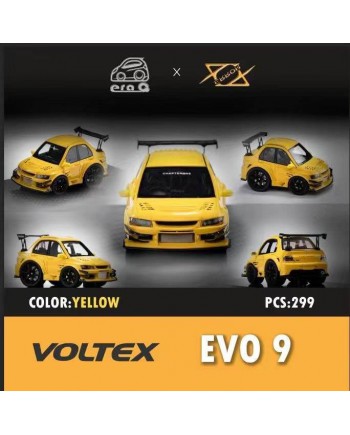 (預訂 Pre-order) Era Q x  404 error 1/64 Lancer Mitsubashi EvoXI Voltex Yellow (Resin car model) 限量299台