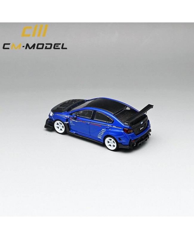 (預訂 Pre-order) CM MODEL 1/64 SUBARU VAB WRX VA VARIS WIDEBODY KIT BLUE (Diecast car model)