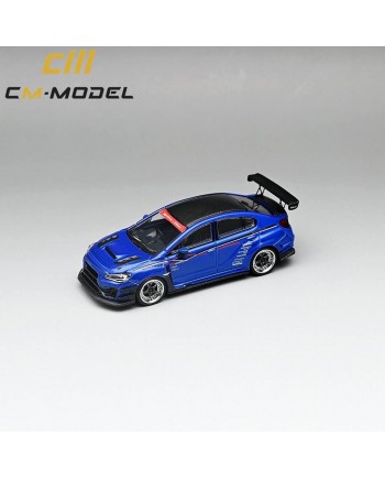 (預訂 Pre-order) CM MODEL 1/64 SUBARU VAB WRX STI&S4 VARIS WIDE BODY KIT BLUE (Diecast car model)