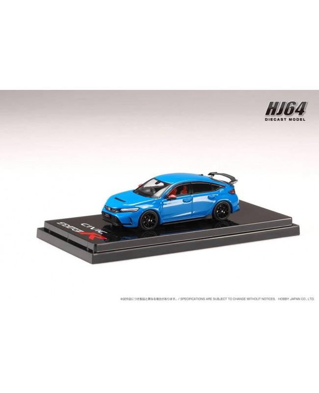 (預訂 Pre-order) HobbyJAPAN 1/64 Honda CIVIC TYPE R (FL5) Genuine Options HJ642063BL : RACING BLUE PEARL (Deicast car model)