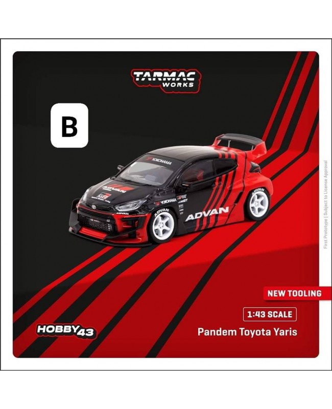 (預訂 Pre-order) Tarmac Works 1/43 T43-025-ADV - Pandem Toyota Yaris Advan (Diecast car model)