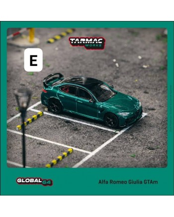 (預訂 Pre-order) Tarmac Works 1/64 T64G-TL031-MGR - Alfa Romeo Giulia GTAm Green Metallic (Diecast car model)