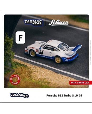 (預訂 Pre-order) Tarmac Works 1/64 T64S-009-94SU - Porsche 911 Turbo S LM GT Suzuka 1000km 1994 #86 (Diecast car model)