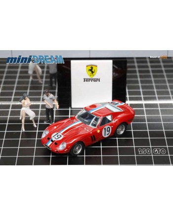 (預訂 Pre-order) miniDREAM 1:64 250 GTO (Diecast car model) Red 紅色19號